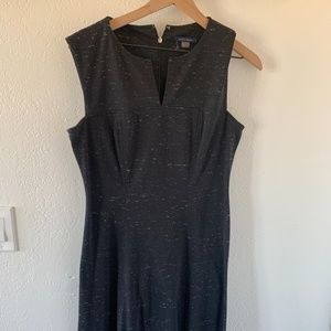 Simple black flattering dress